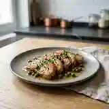 Délicieuses tranches de cervelle aux câpres, une entrée savoureuse