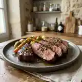 Délicieuses tranches de viande marinées et grillées