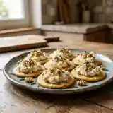 Toasts de chèvre, miel et éclats de noix
