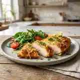Délicieux Blancs de Poulet Panés au Parmesan
