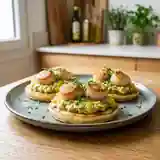 Délicieux Blinis aux Saint-Jacques sur Lit de Poireaux Fondants