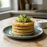Délicieux blinis moelleux à l'avocat frais