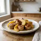 Délicieux Boudin Blanc aux Pommes Caramélisées