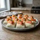 Délicieux canapés au saumon fumé et mascarpone pour apéritif gourmand