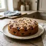 Délicieux gâteau moelleux aux cerises et amandes