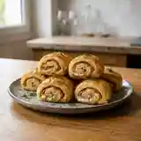 Croustillants feuilletés au saumon et aneth