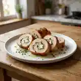 Délicieux Rouleaux de Dinde Farcis aux Herbes et Fromage