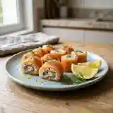 Roulés de saumon au fromage frais