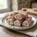Délicieux roulés de jambon au fromage fondant