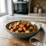 Dés de patate douce rôtis et fondants