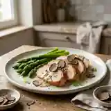 Dinde aux truffes et asperges : recette raffinée et gourmande