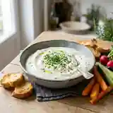Dip crémeux au Saint Môret pour apéritif gourmand