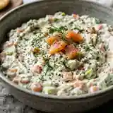 Dip crémeux au saumon fumé et avocat frais