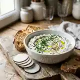 Dip frais et crémeux au radis noir pour apéritif