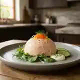 Dôme de saumon frais et mousse légère au citron