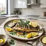 Dorade entière au persil frais et citron, recette savoureuse et simple