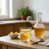 Eau de coing maison rafraîchissante
