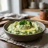Écrasé de brocoli et pommes de terre au beurre