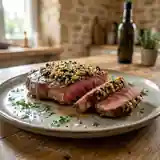 Entrecôte en croûte d'olives noires : recette gourmande et savoureuse