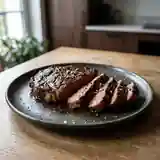 Entrecôte marinée savoureuse au barbecue
