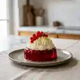 Entremets gourmand à la gelée de groseilles : douceur fruitée et légère