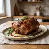 Épaule d'agneau marinée aux herbes et épices, cuisson lente