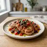 Escalope de veau à la tomate, olives et anchois : recette savoureuse et facile