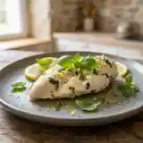 Escalope de volaille citron-basilic express au micro-ondes pour minceur