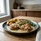 Escalopes de dinde à la crème onctueuse de whisky