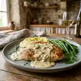 Escalopes de dinde à la sauce crémeuse au roquefort