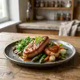 Escalopes de foie de canard caramélisées au miel et épices
