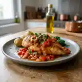 Escalopes de poulet à la sauce portugaise savoureuse