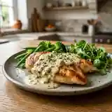 Escalopes de poulet fondantes au Boursin à l'ail