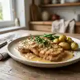 Escalopes de veau au cidre et crème onctueuse