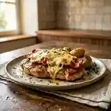 Escalopes de veau croustillantes au bacon et fromage fondant