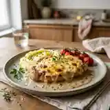 Escalopes de veau fondantes à la tomme de Savoie gratinée