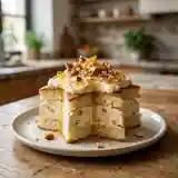 Étoile de Pandoro Gourmande au Semifreddo au Nougat et Miel