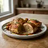 Farci de cuisses de poulet gourmand farcies aux herbes et légumes