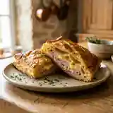 Feuilleté au jambon gourmand et croustillant