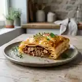 Feuilleté croustillant de sardines au coulis de tomates confites maison