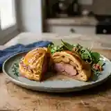 Feuilleté de magret croustillant aux pommes