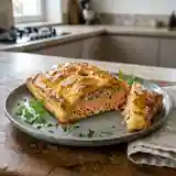 Feuilleté de saumon à l'échalote fondante : recette facile et gourmande