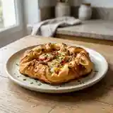 Feuilleté fondant au chèvre et lardons croustillants