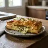 Feuilleté fondant au roquefort et ciboulette
