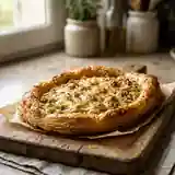 Feuilleté fondant aux poireaux et fromage