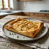 Feuilleté gourmand au chèvre frais et pommes caramélisées