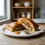 Feuilleté gourmand au foie gras et pommes caramélisées