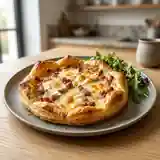 Feuilleté gourmand au reblochon et lardons croustillants