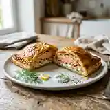 Feuilleté gourmand au saumon frais et fromage