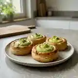 Croustillants à la mousse d'avocat fondante